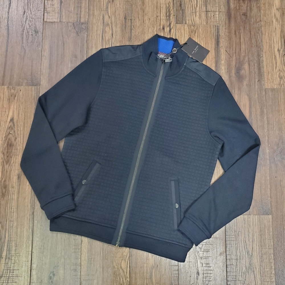 Ted Baker London Navy 'Whooty' Full Zip Fleece Jacket - Picture 7 of 12